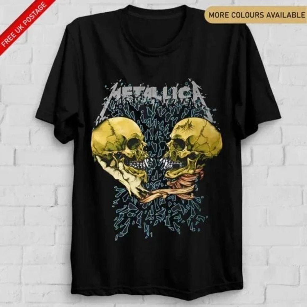 Terih Metallica T Shirt Sad But True Black Mens Metal Rock Merch New 2023